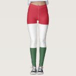Hungarian Flag Leggings<br><div class="desc">This design features the national flag of Hungary (known in Hungarian as Magyarország), which is a country in Central Europe. Hungary borders Slovakia to the north, Ukraine to the northeast, Romania to the east and southeast, Serbia to the south, Croatia and Slovenia to the southwest and Austria to the west....</div>
