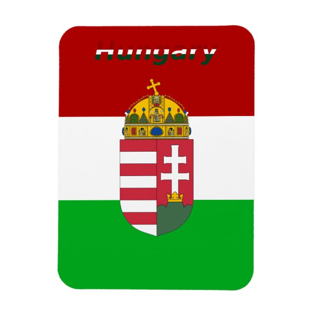 Hungarian flag magnet (Vertical)