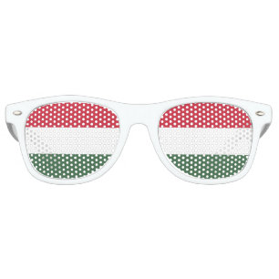 Hungarian Flag of Hungary - Magyarország zászlaja Retro Sunglasses
