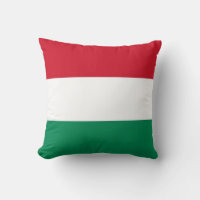 Hungarian Flag on American MoJo Pillow
