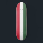 Hungarian Flag Skateboard<br><div class="desc">This design features the national flag of Hungary (known in Hungarian as Magyarország), which is a country in Central Europe. Hungary borders Slovakia to the north, Ukraine to the northeast, Romania to the east and southeast, Serbia to the south, Croatia and Slovenia to the southwest and Austria to the west....</div>