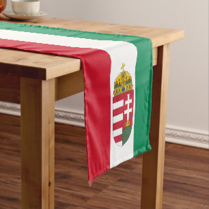 Hungarian flag & Sports fan house decor / Hungary Short Table Runner