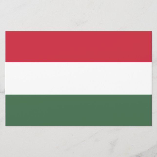 Hungarian Flag Stationery (Front)