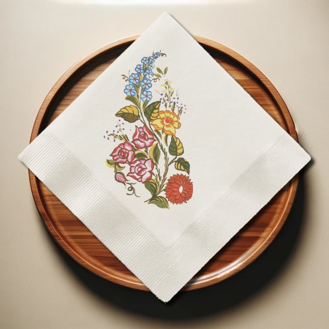 Hungarian Floral -kalocsai  Napkin (Creator Uploaded)