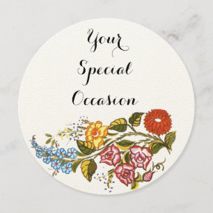 Hungarian Floral no2 Invitation