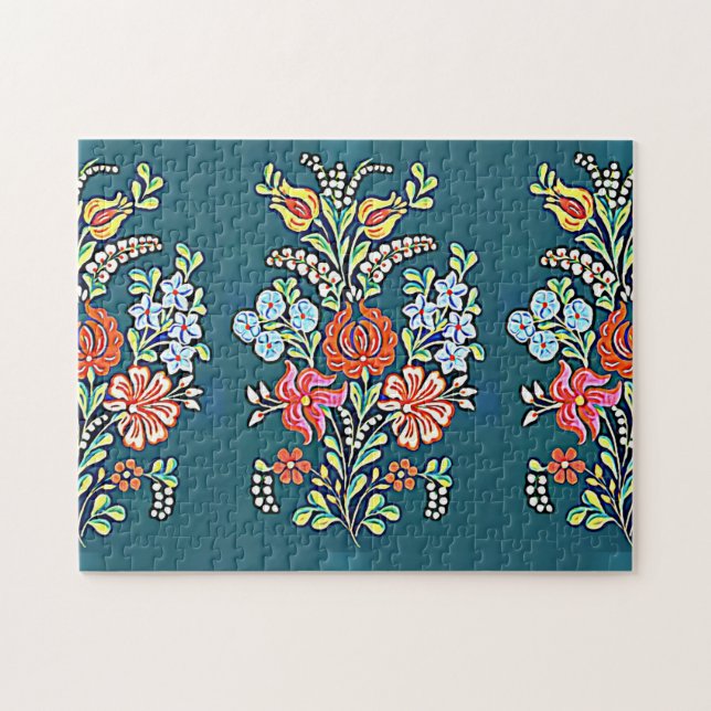 Hungarian Floral Pattern Jigsaw Puzzle (Horizontal)