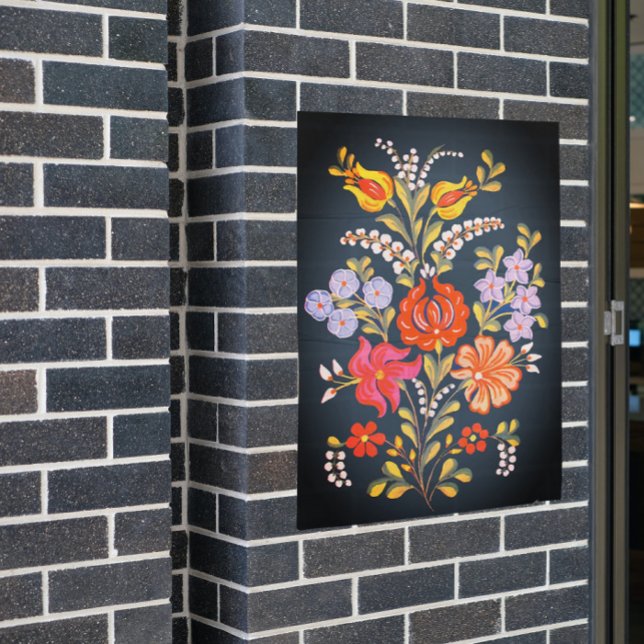 Hungarian flowers  in vivid colours poster (Creator Uploaded)