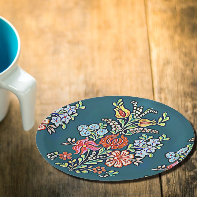 Hungarian flowers paper plate (Creator Uploaded)