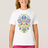 Hungarian Folk Design Lavender Floral