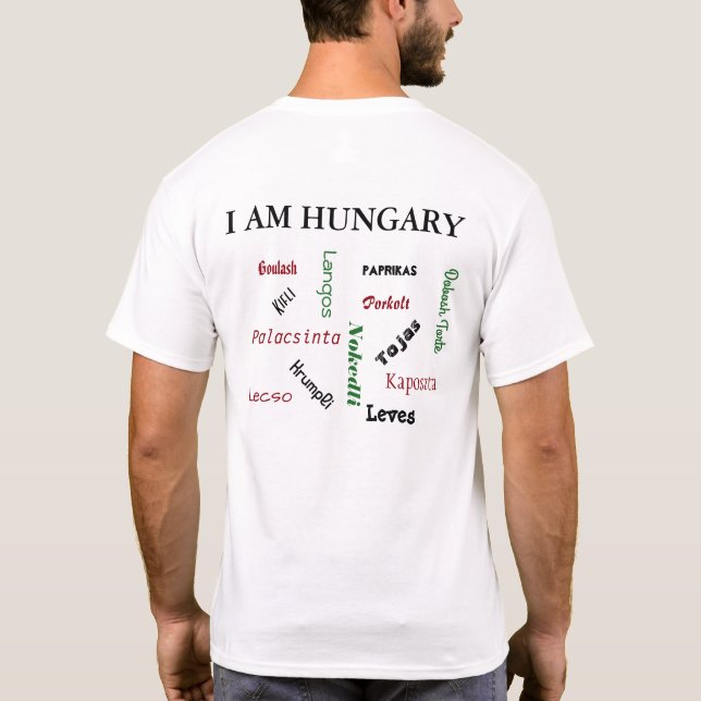 Hungarian Foods T-Shirt (Back)