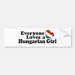 Hungarian Girl Bumper Sticker