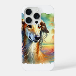 Hungarian Greyhound 190924AREF117 - Watercolor iPhone 15 Pro Case