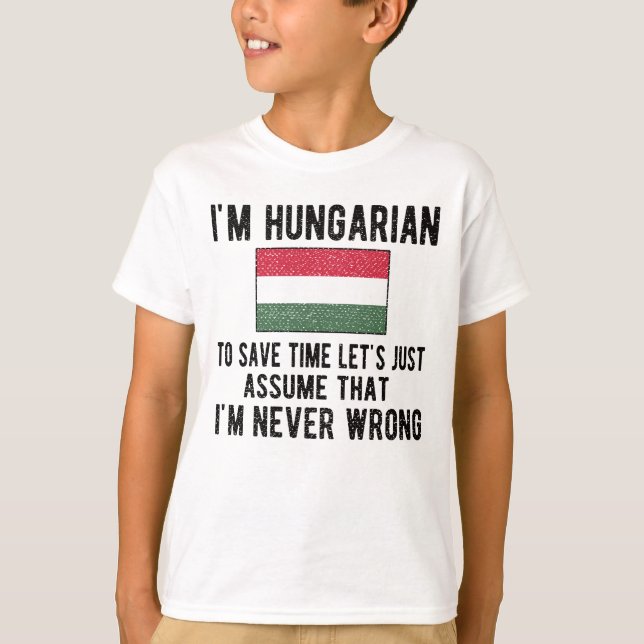 Hungarian Heritage Hungary Roots Hungarian Flag T-Shirt (Front)