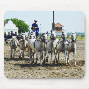Hungarian horse riding mouse pad