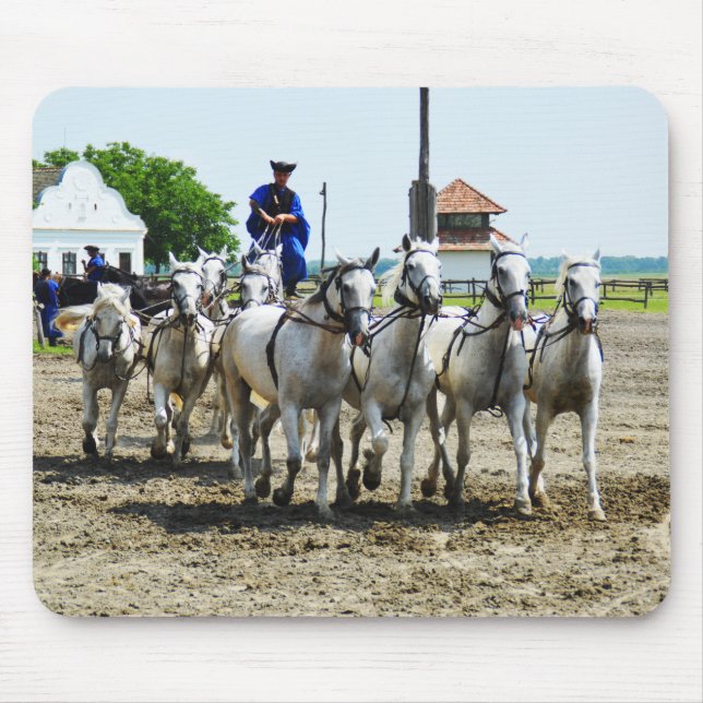 Hungarian horse riding mouse pad (Front)