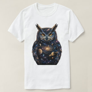 "Hungarian Owl with Planets Stars Cosmic Galaxy Ar T-Shirt