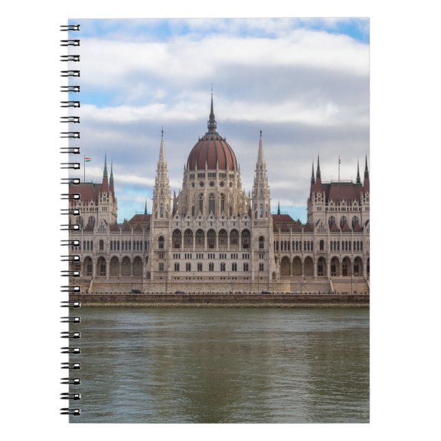 Hungarian Parliament Budapest by day Notebook (Front)