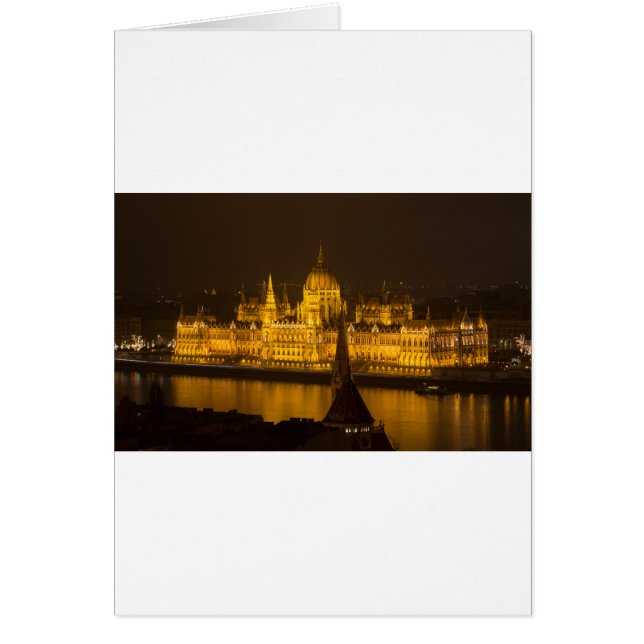 Hungarian Parliament Budapest by night (Front)