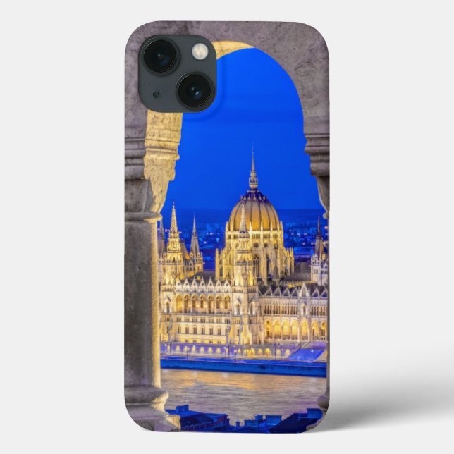Hungarian Parliament Building at Dusk Case-Mate iPhone Case (Back)