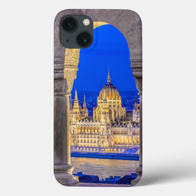 Hungarian Parliament Building at Dusk Case-Mate iPhone Case (Back)