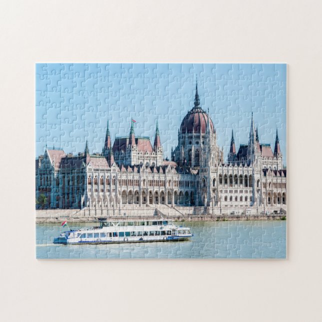 Hungarian Parliament Building in Budapest city Jigsaw Puzzle (Horizontal)