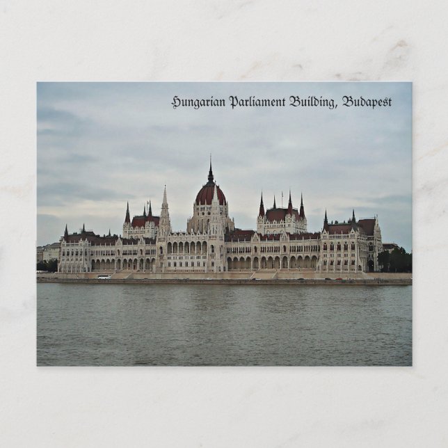 Hungarian Parliament Building Postcard (Front)