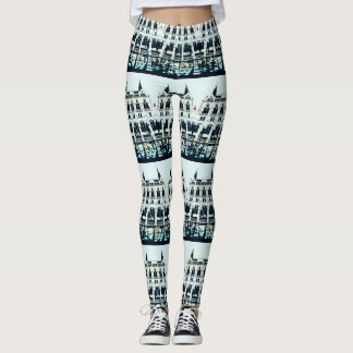 Hungarian Parliament painting Leggings