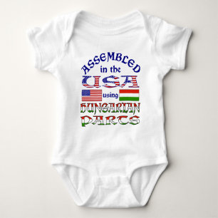 Hungarian Parts Front Baby Bodysuit