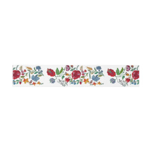 Hungarian Rhapsody #2 Folk Embroidery Invitation Belly Band