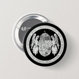 Hungarian Seal with Coat of Arms Hungary Gifts 6 Cm Round Badge