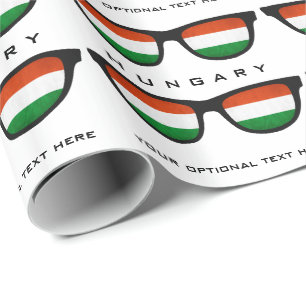 Hungarian Shades custom text & colour gift wrap