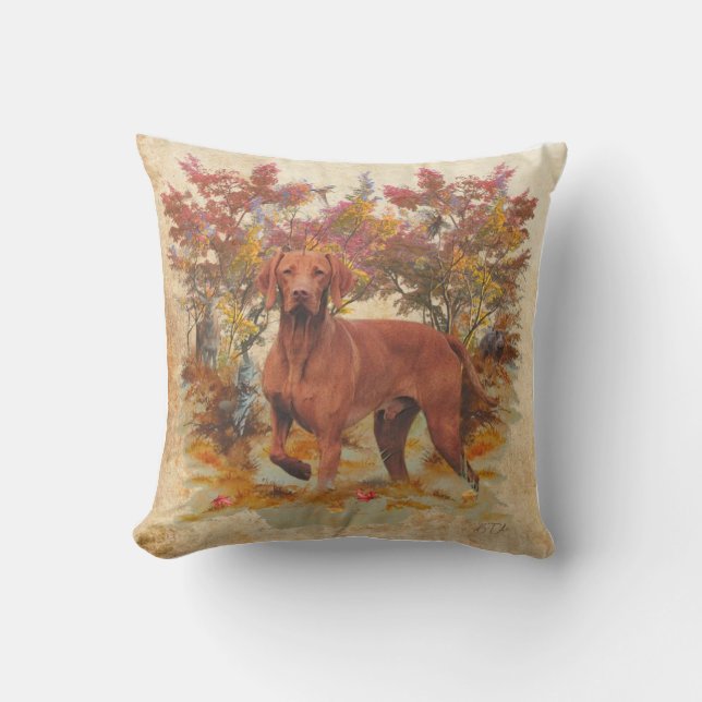 Hungarian Vizsla art   Cushion (Front)