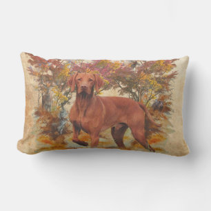Hungarian Vizsla art Lumbar Cushion