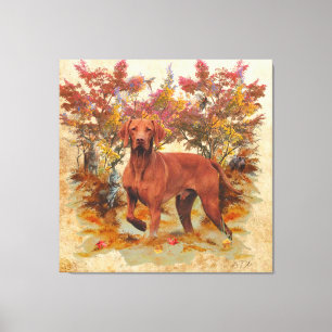Hungarian Vizsla art  Throw Pillow Glass Coaster C Canvas Print