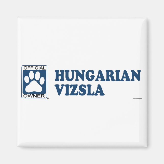 Hungarian Vizsla Blue Magnet (Front)