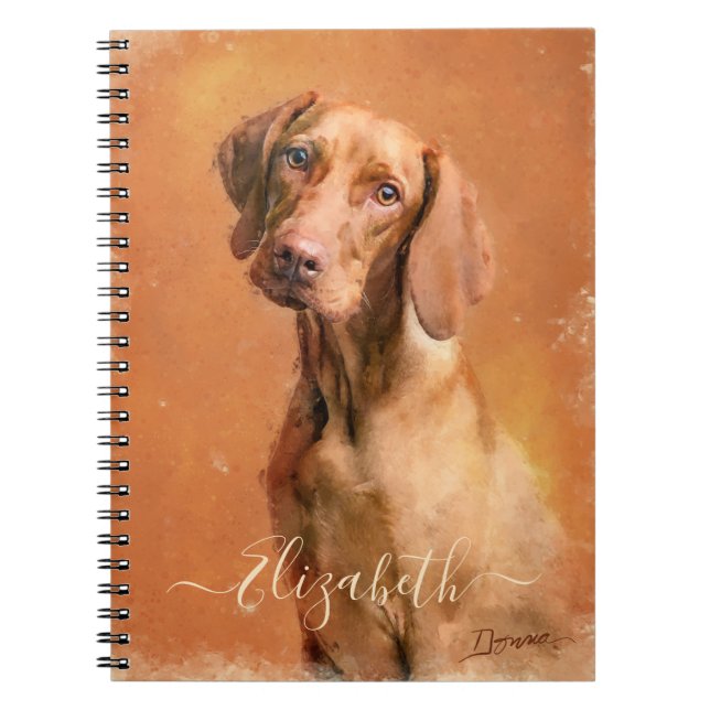Hungarian Vizsla Dog Notebook (Front)