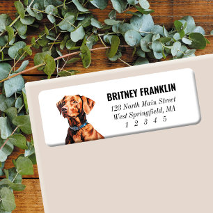 Hungarian Vizsla Return Address Labels