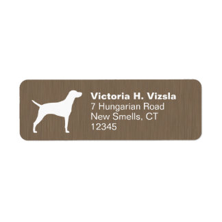 Hungarian Vizsla Silhouette Return Address