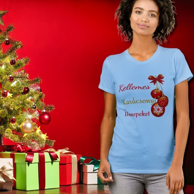Hungarian Xmas Greetings T-Shirt (Creator Uploaded)