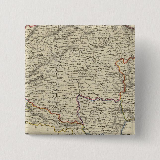 Hungary 15 Cm Square Badge (Front)