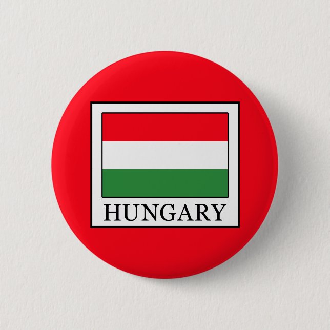 Hungary 6 Cm Round Badge (Front)