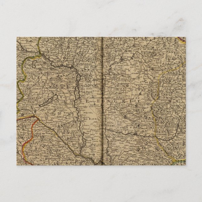 Hungary and Romania Postcard (Front)