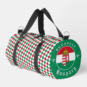 Hungary Bag, gym, travel bag, Hungarian Flag Duffle Bag