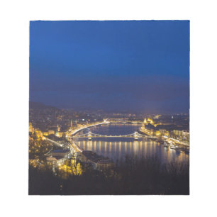 Hungary Budapest at night panorama Notepad