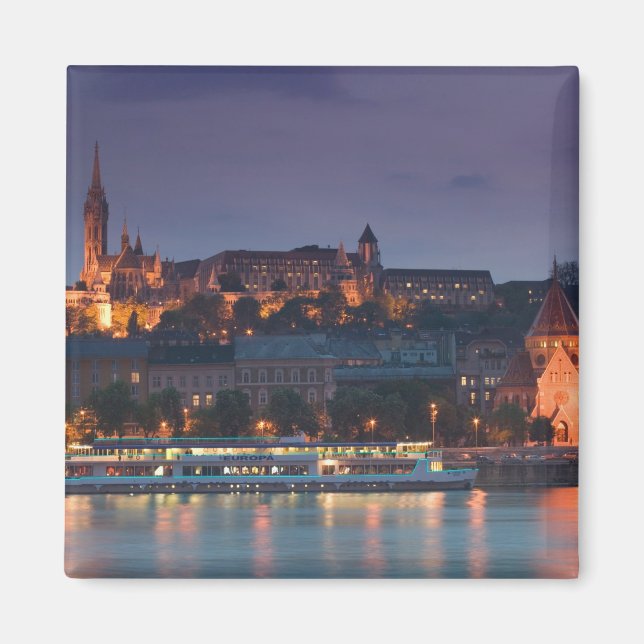 HUNGARY, Budapest: Castle Hill, Calvinist Church Magnet (Front)