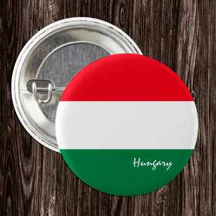 Hungary button, patriotic Hungarian Flag 3 Cm Round Badge
