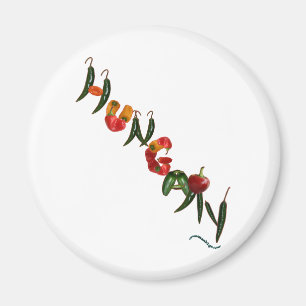Hungary Chilli Peppers Magnet