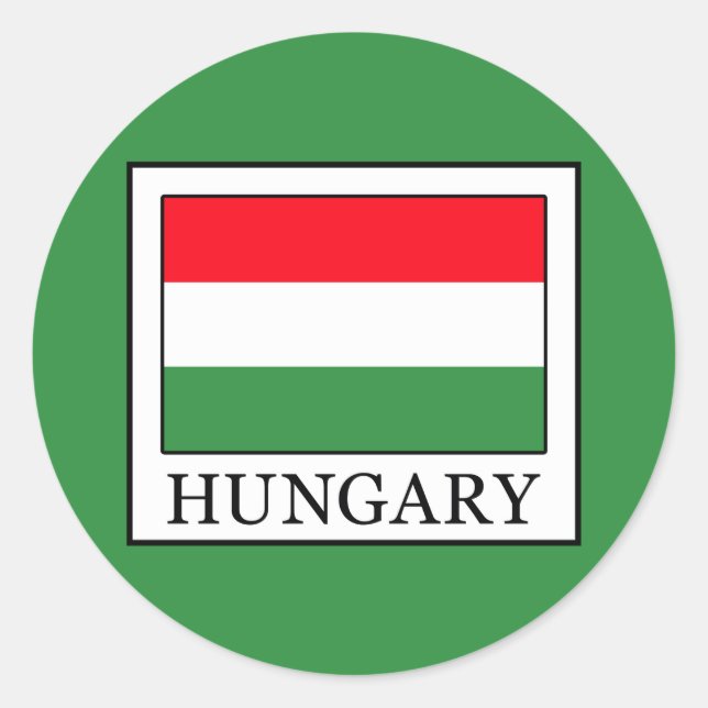 Hungary Classic Round Sticker (Front)