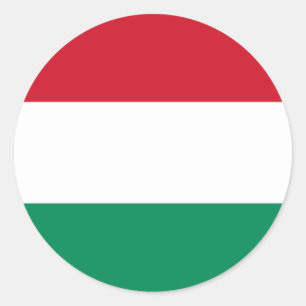 hungary classic round sticker