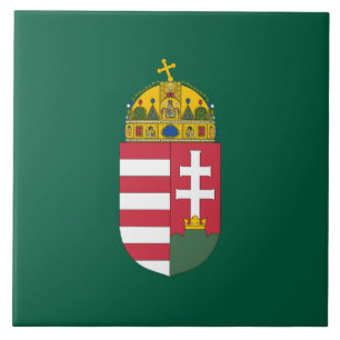 Hungary coat arms country symbol magyar emblem fla tile
